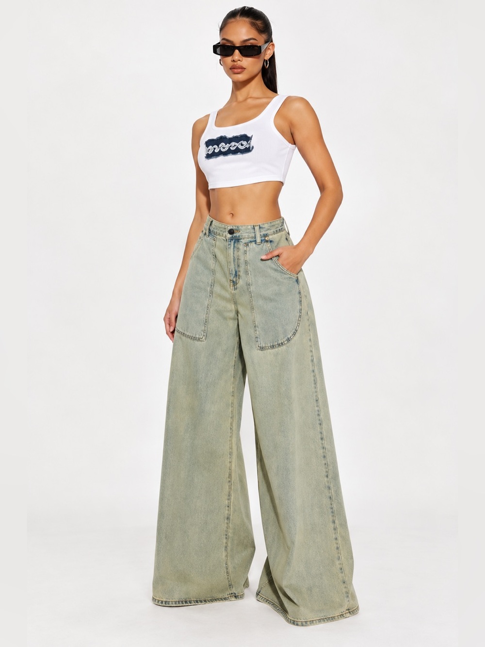 Wide-Leg palazzo Jeans